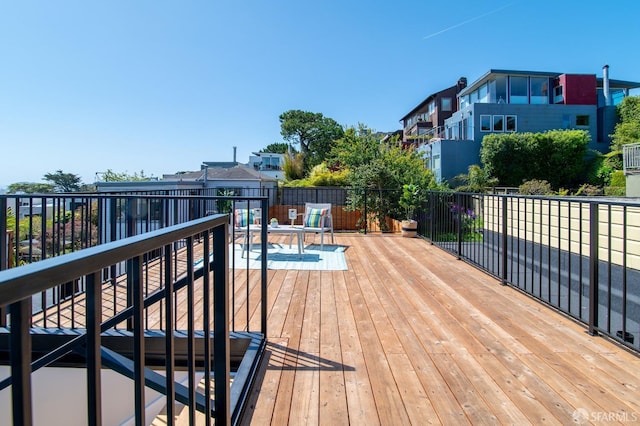 deck with a patio area