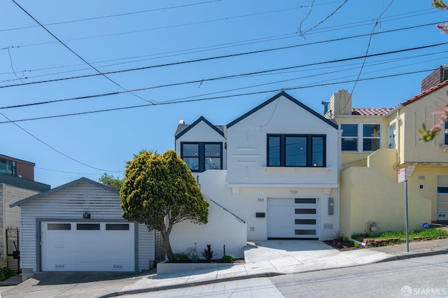 view of front of home featuring a garage