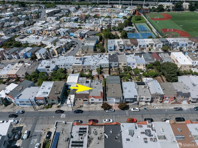 106 Scotia Ave, San Francisco, CA 94124 - aerial overview of property's location