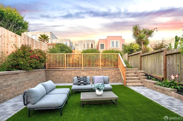 view of patio / terrace with outdoor lounge area