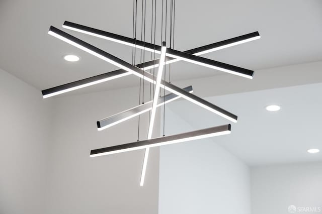 detailed view of recessed lighting