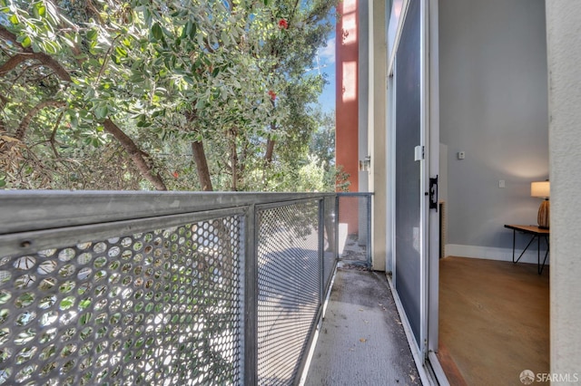 view of balcony