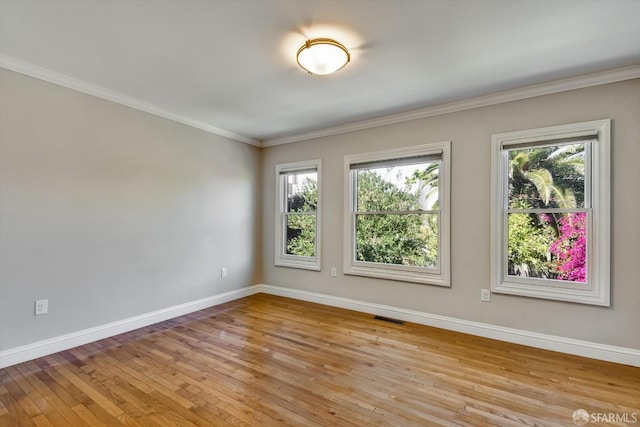 1258 York St, San Francisco, CA 94110 - unfurnished room with light wood finished floors and ornamental molding