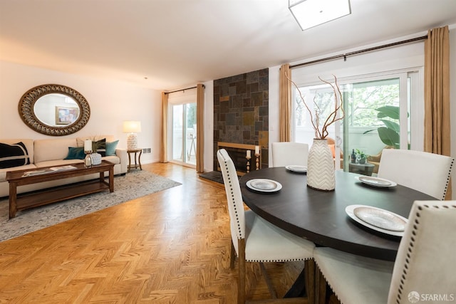 view of dining area