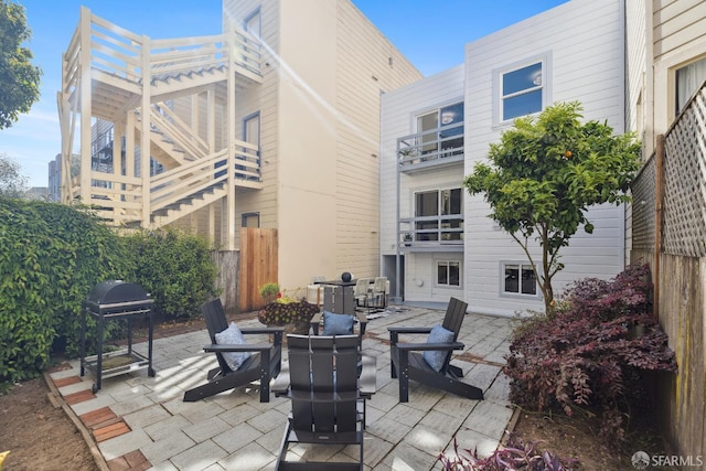 1980-1982 Fell St, San Francisco, CA 94117 - view of patio / terrace featuring a grill