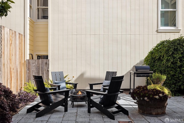 1980-1982 Fell St, San Francisco, CA 94117 - view of patio / terrace featuring a fire pit