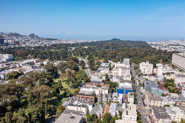 1980-1982 Fell St, San Francisco, CA 94117 - aerial view of property and surrounding area featuring nearby urban area
