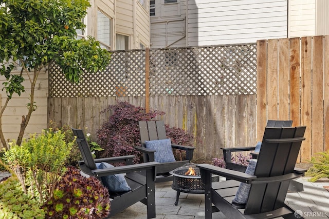 1980-1982 Fell St, San Francisco, CA 94117 - view of patio with a fire pit