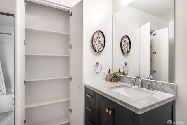 bathroom featuring vanity