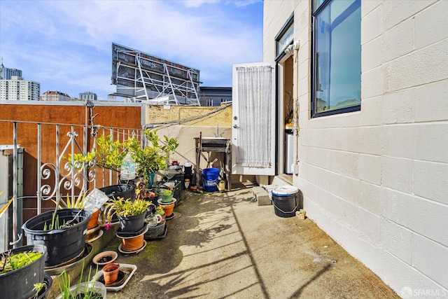 view of patio / terrace with fence