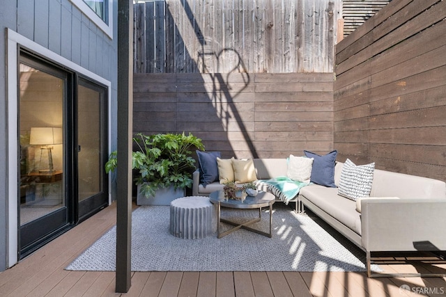 987 De Haro St Unit 1, San Francisco, CA 94107 - deck with an outdoor living space