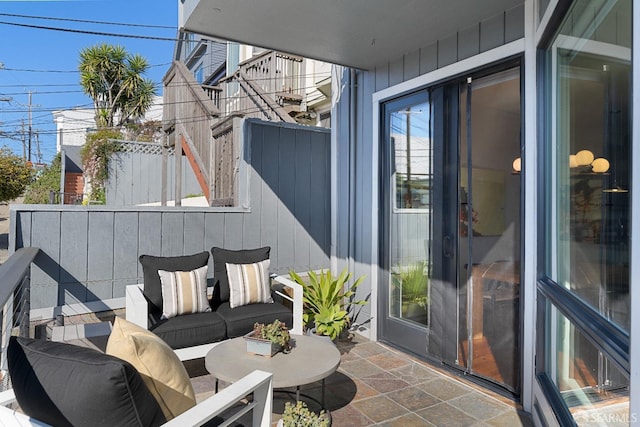 987 De Haro St Unit 1, San Francisco, CA 94107 - view of patio featuring an outdoor hangout area