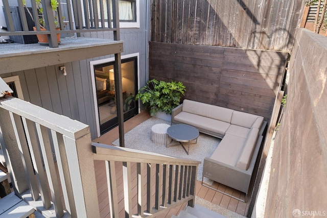 987 De Haro St Unit 1, San Francisco, CA 94107 - deck with an outdoor hangout area