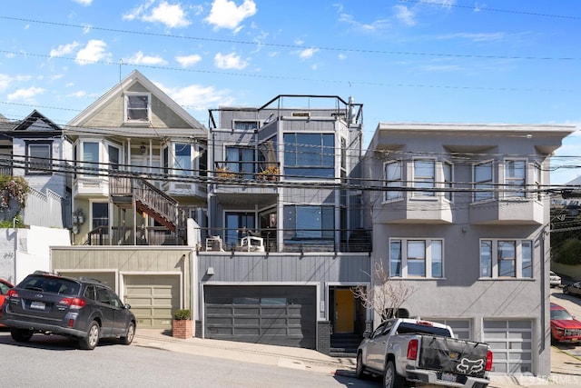 987 De Haro St Unit 1, San Francisco, CA 94107 - view of front facade featuring a garage and a balcony