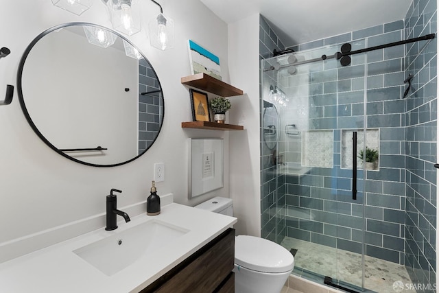 987 De Haro St Unit 1, San Francisco, CA 94107 - full bathroom with vanity, toilet, and a shower stall