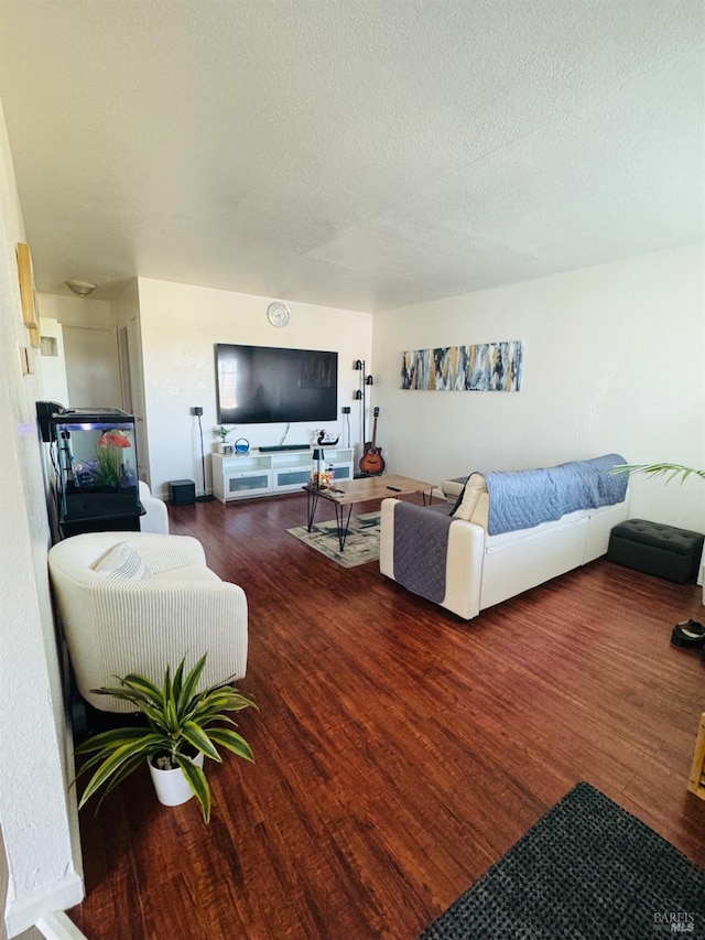 1521-1527 Valle Vista Ave, Vallejo, CA 94589 - living room featuring wood finished floors and a textured ceiling