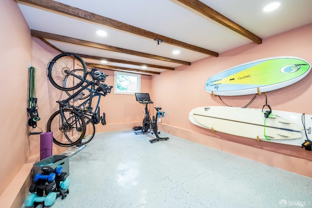 1490 Francisco St Unit 3, San Francisco, CA 94123 - exercise area featuring recessed lighting