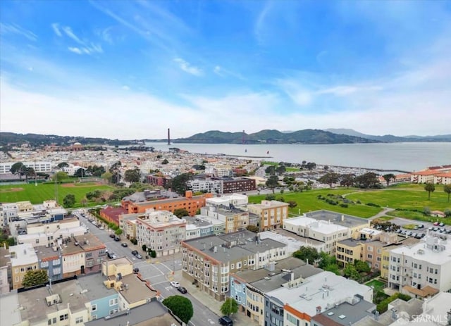 1490 Francisco St Unit 3, San Francisco, CA 94123 - drone / aerial view of a water and mountain view