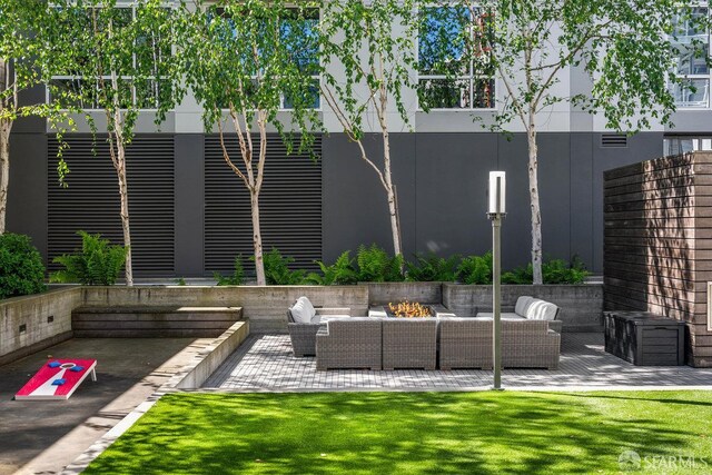 1788 Clay St Unit 103, San Francisco, CA 94109 - view of patio / terrace with an outdoor living space