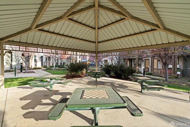 view of home's community with a gazebo