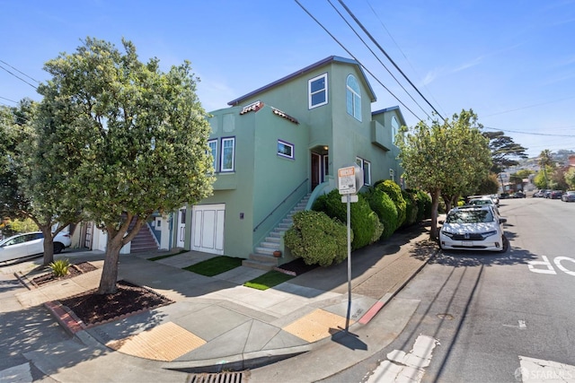 47 Brunswick St, San Francisco, CA 94112 - view of front of house featuring stairs and stucco siding