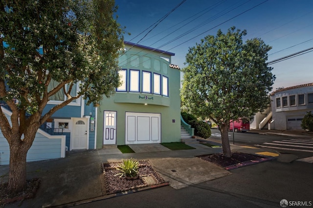 47 Brunswick St, San Francisco, CA 94112 - view of front of house with stairway and stucco siding