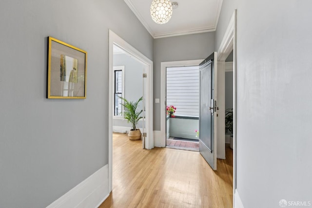 1250 Vallejo St Unit 1, San Francisco, CA 94109 - entrance foyer with ornamental molding and light wood-style flooring