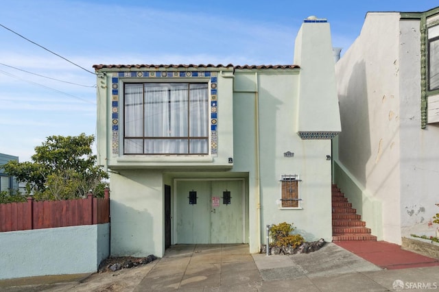 view of front of home