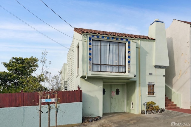 view of mediterranean / spanish house