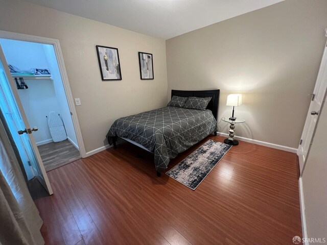 558 A St, Hayward, CA 94541 - bedroom with baseboards and wood finished floors