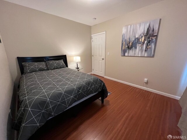 558 A St, Hayward, CA 94541 - bedroom with baseboards and wood finished floors