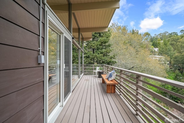 view of balcony