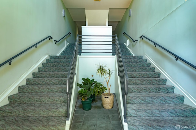 3118 18th St Unit 2, San Francisco, CA 94110 - stairway featuring baseboards