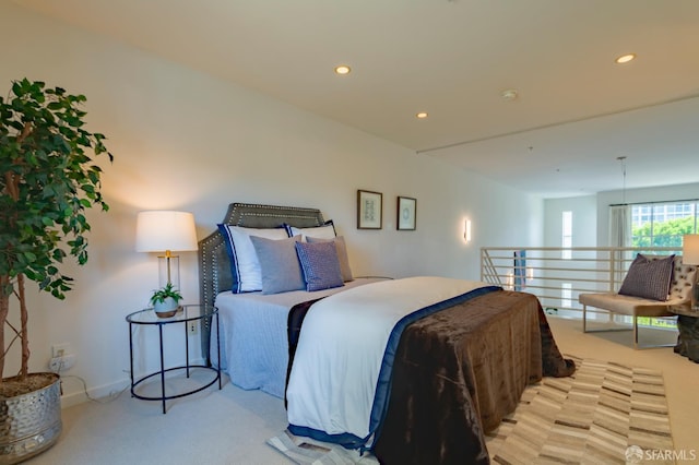 3118 18th St Unit 2, San Francisco, CA 94110 - bedroom featuring light carpet and recessed lighting