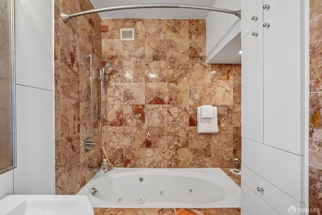 999 Green St Unit 1403, San Francisco, CA 94133 - bathroom with a combined bath / shower with jetted tub