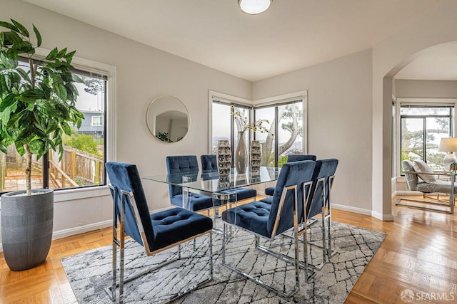 901 Teresita Blvd, San Francisco, CA 94127 - dining area with arched walkways and plenty of natural light