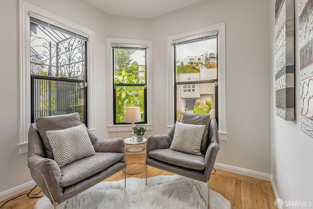 901 Teresita Blvd, San Francisco, CA 94127 - sitting room featuring baseboards and wood finished floors