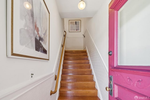 view of staircase