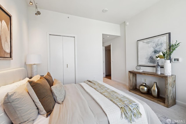 401 Harrison St Unit 45C, San Francisco, CA 94105 - bedroom featuring a closet, carpet, and baseboards