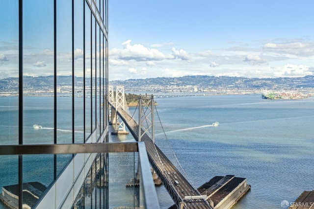 401 Harrison St Unit 45C, San Francisco, CA 94105 - water view with a notable bridge