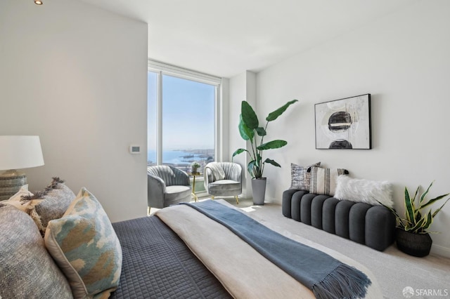 401 Harrison St Unit 45C, San Francisco, CA 94105 - carpeted bedroom featuring floor to ceiling windows