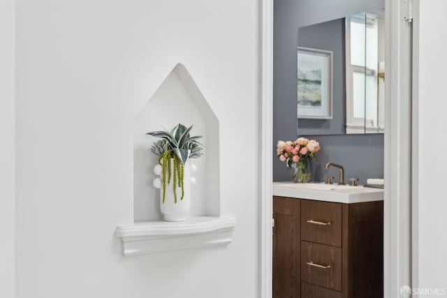 bathroom with vanity