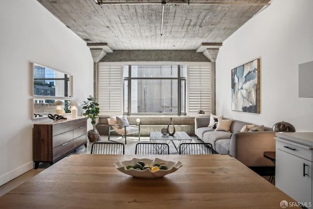 300 Beale St Unit 504, San Francisco, CA 94105 - dining space with plenty of natural light, wood finished floors, and baseboards