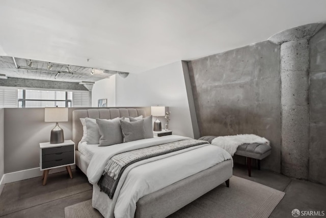 300 Beale St Unit 504, San Francisco, CA 94105 - bedroom with rail lighting and baseboards