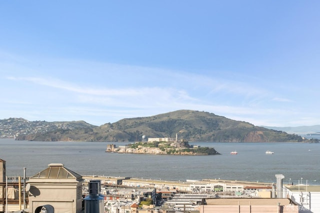 view of water feature featuring a mountain view