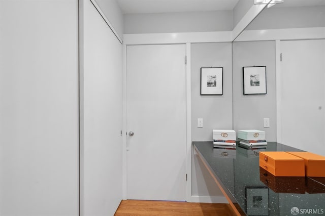 2195 Green St Unit 2, San Francisco, CA 94123 - home office with wood finished floors