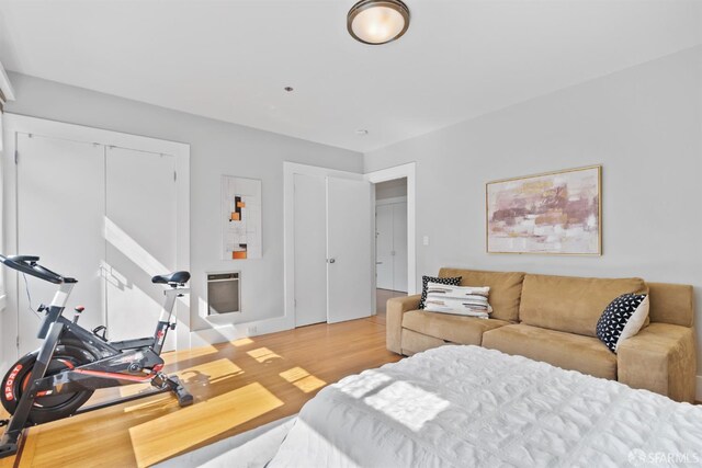 2195 Green St Unit 2, San Francisco, CA 94123 - bedroom with wood finished floors