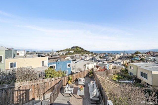 exterior space featuring a fenced backyard