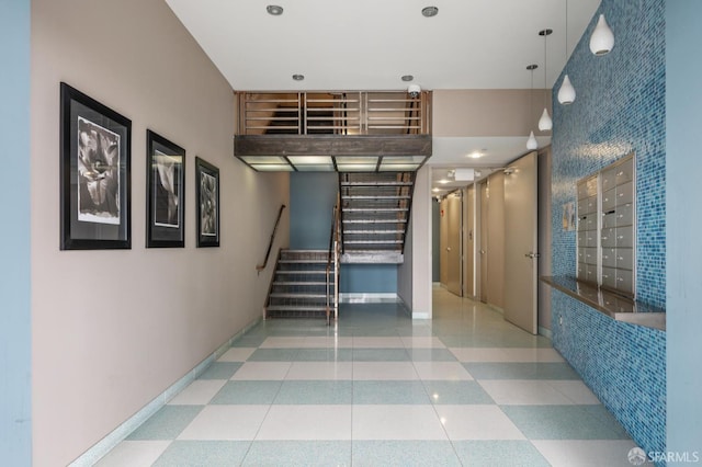 700 Illinois St Unit 3, San Francisco, CA 94107 - stairway featuring mail area and recessed lighting