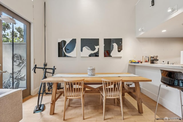 700 Illinois St Unit 3, San Francisco, CA 94107 - dining area featuring baseboards and recessed lighting